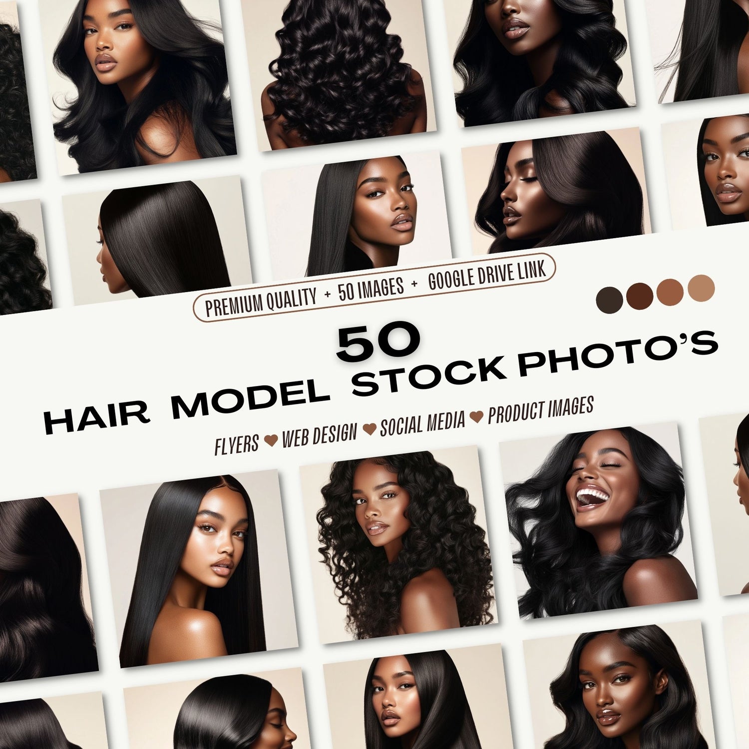 50 Hair Model Stock Photo's