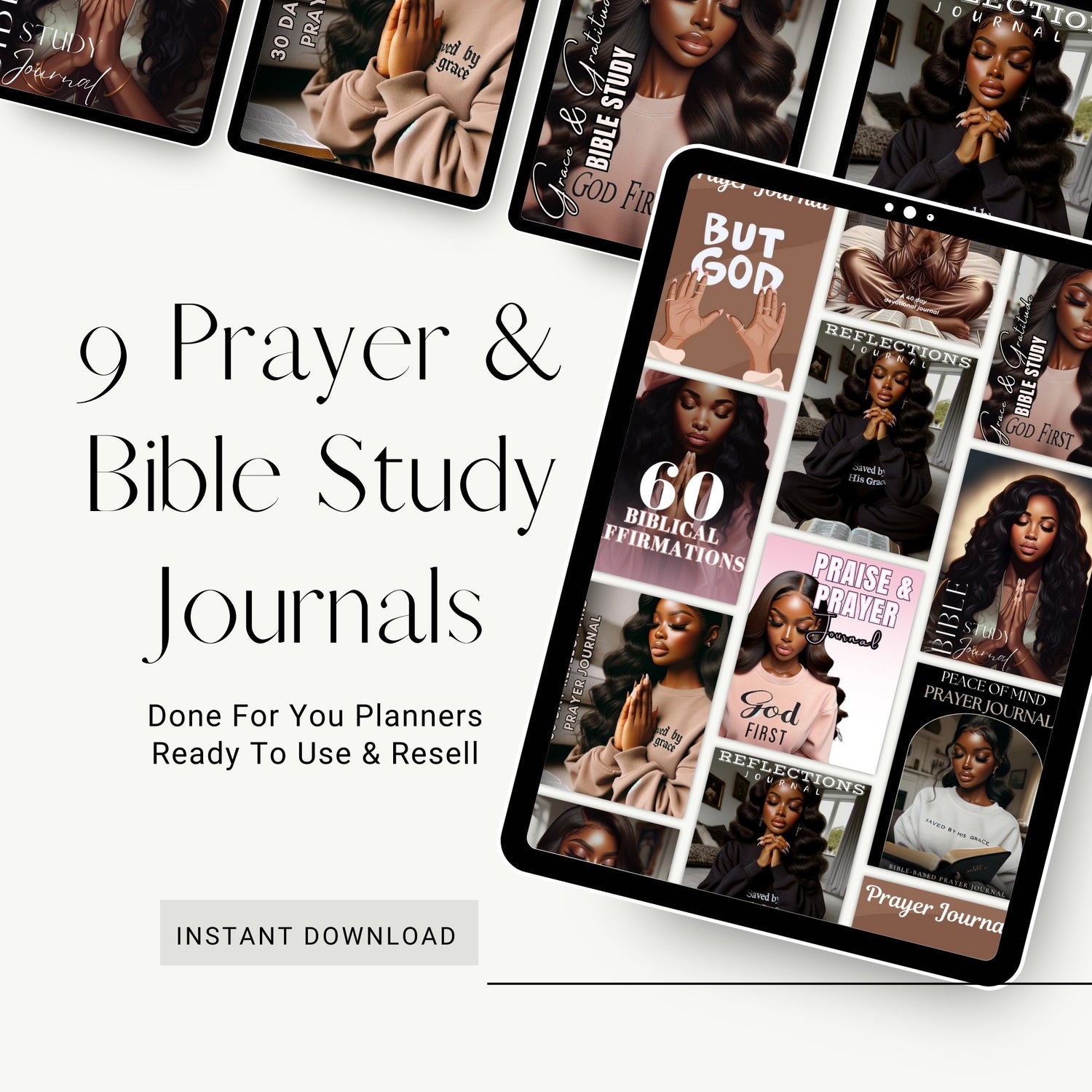 9 Prayer & Bible Study Journals Bundle